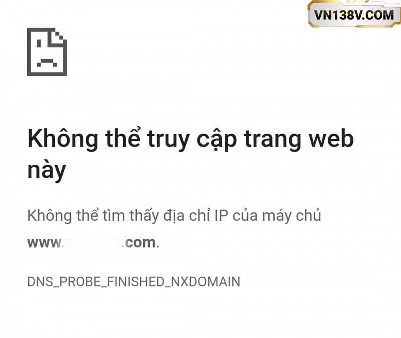 Nhà cái VN138 không thể truy cập do thực hiện bảo trì hệ thống