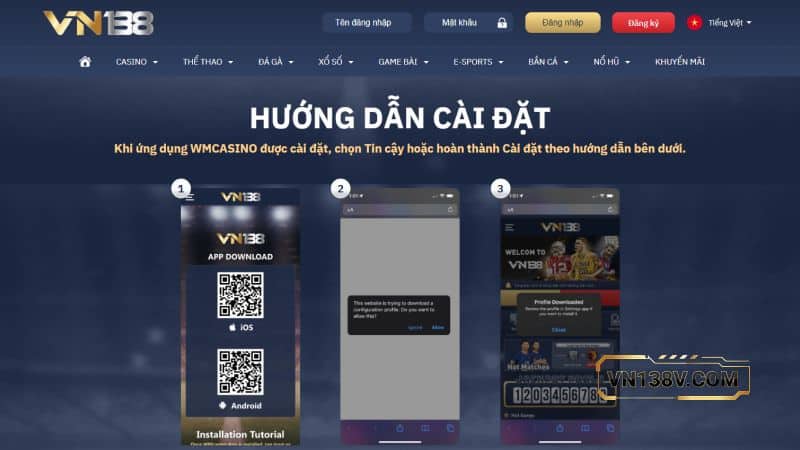 Tải APP VN138 nhanh gọn lẹ