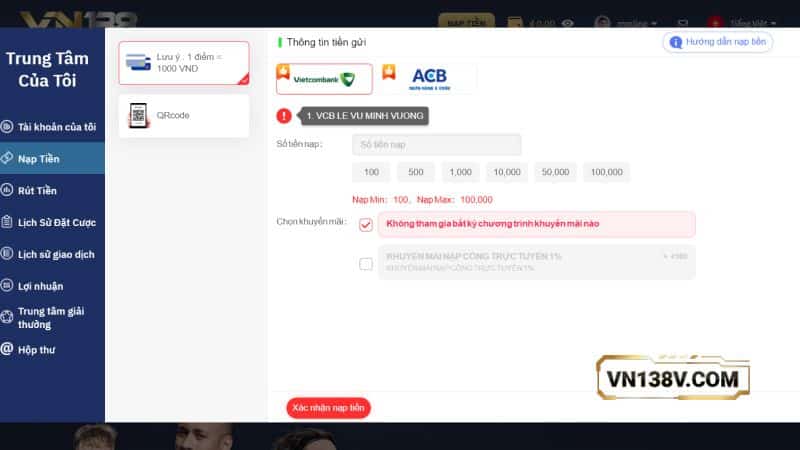 Trang nạp tiền VN138